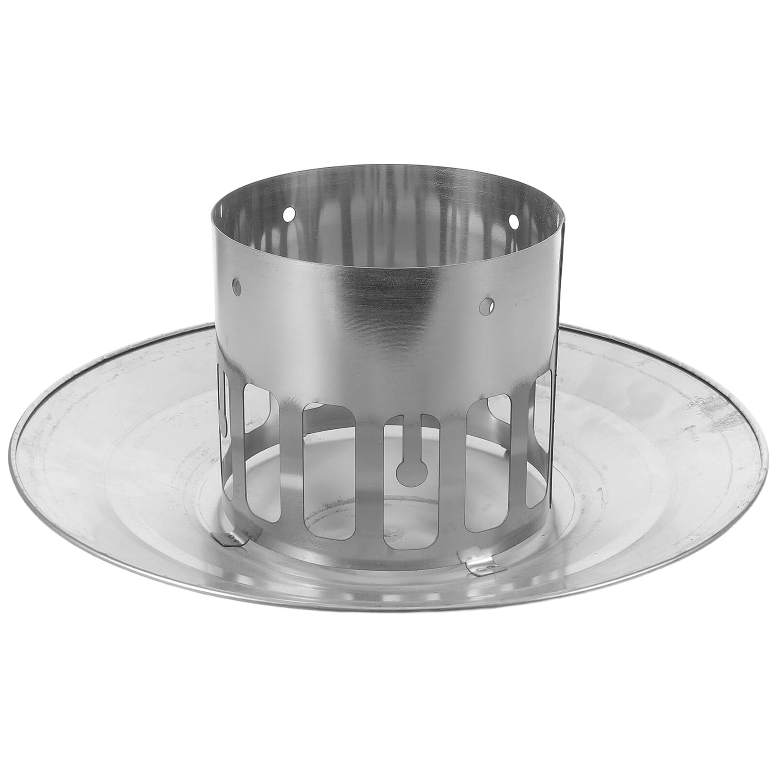 Chapeau de cheminée inox 110mm pour protéger le foyer en hiver