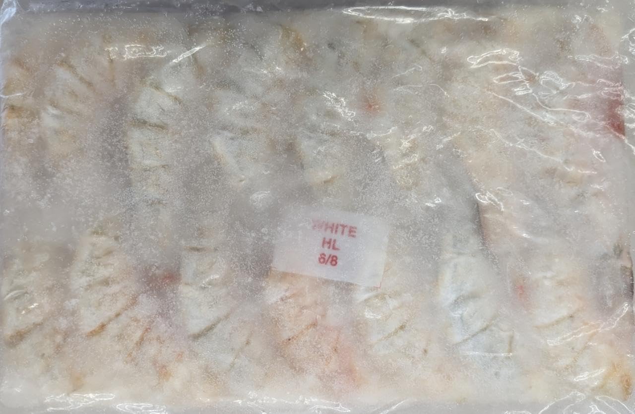 Amazon.co.jp: 特大 6－8天然海老 ホワイトタイガー（ 無頭 ） 1.8kg