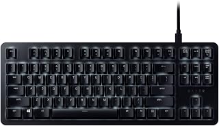 BlackWidow Lite Mechanical Tenkeyless Keyboard: Orange Key Switches - Tactile & Silent - White Individual Key Lighting - Compact Design - Detachable Cable - Matte Black (Renewed)