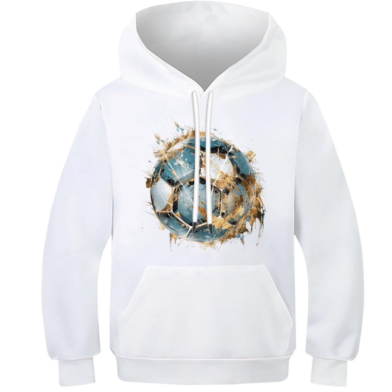 Pull à capuche football idée cadeau originale pour enfant de 9-11 ans - 8