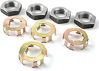 Vista 7 de Nuevo Retenedor de Tuerca de Eje de Rueda de Remolque Para 2 a 8K Dexter 6-190 6-191, 4 tuercas y 4 retenedores