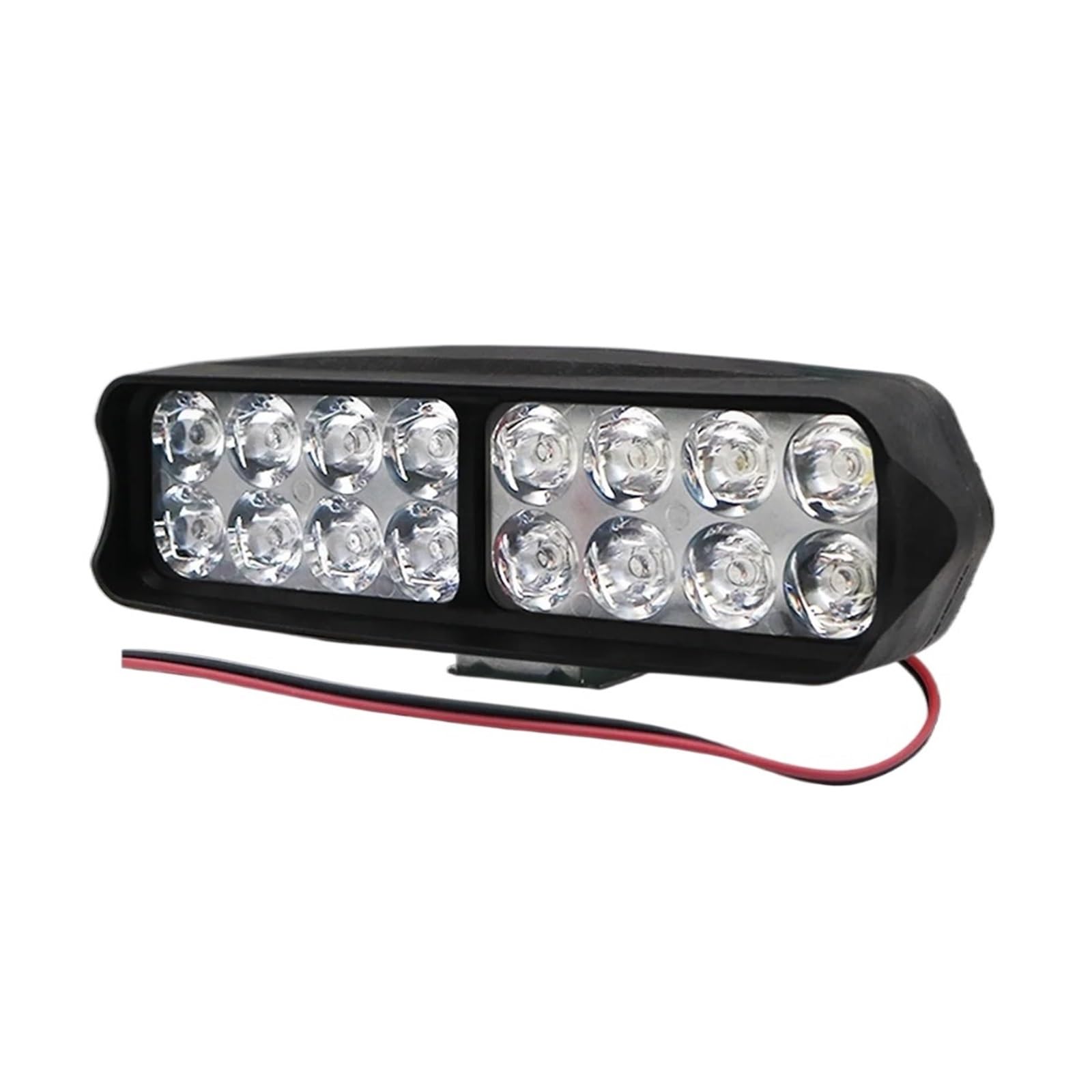 Motorcycle Headlight Front Motorcycle Headlight Scooter For ATV Moto 12V Motorbike Spot Head Light 8 12 16 Led Headlamp Motor Auxiliary Driving Work(16led)
