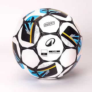 Decathlon Club Ball Resist Size 5, Hybrid Technology, Rubber Coating (White)