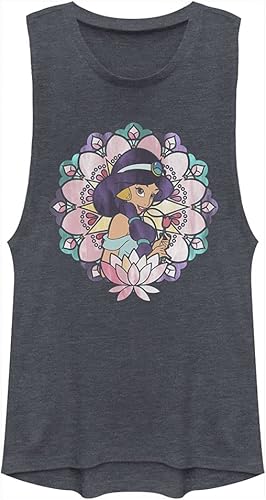 Disney Princesa cristal jazmín Festival músculo, Azul mezclilla jaspeado, Small