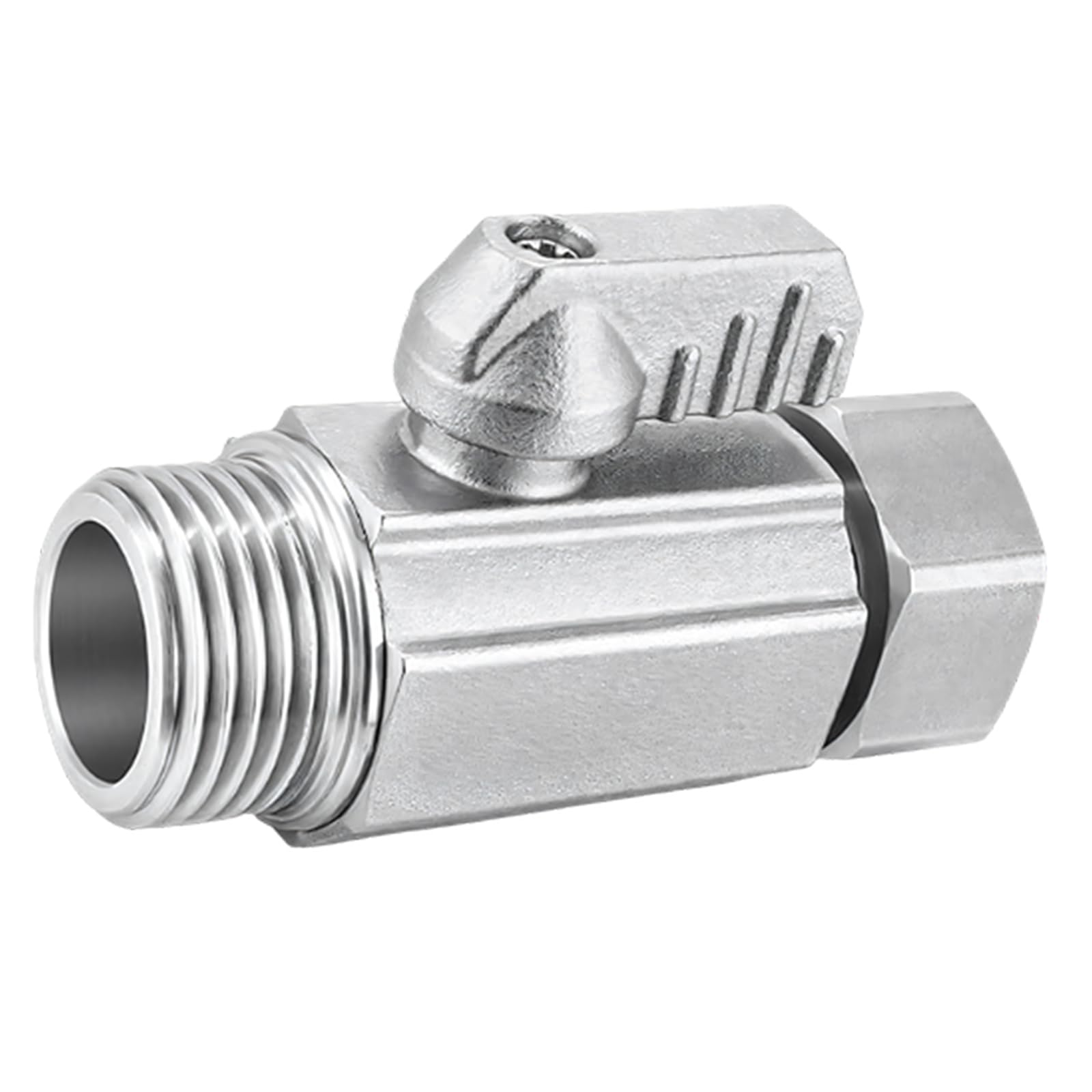 fexxkg Brass Ball Valves 3/4Inch Male Female Thread Connector Shut Close Valves With Handle Quick Connector