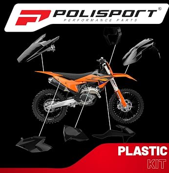Polisport Motocross MX Replica Plastic Kit - Nardo Grey (2020-2023)