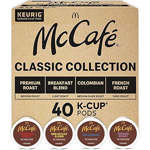 McCafe Classic Collection, Single-Serve Coffee K-Cup Pods, Classic Collection Variety Pack, 40 Count Cover