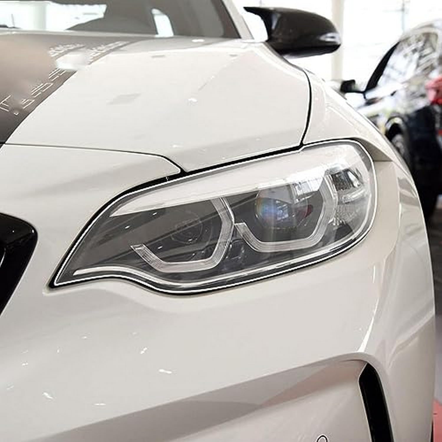 Autocollant en TPU transparent phare arrière pour BMW M2 F87 sur circuit