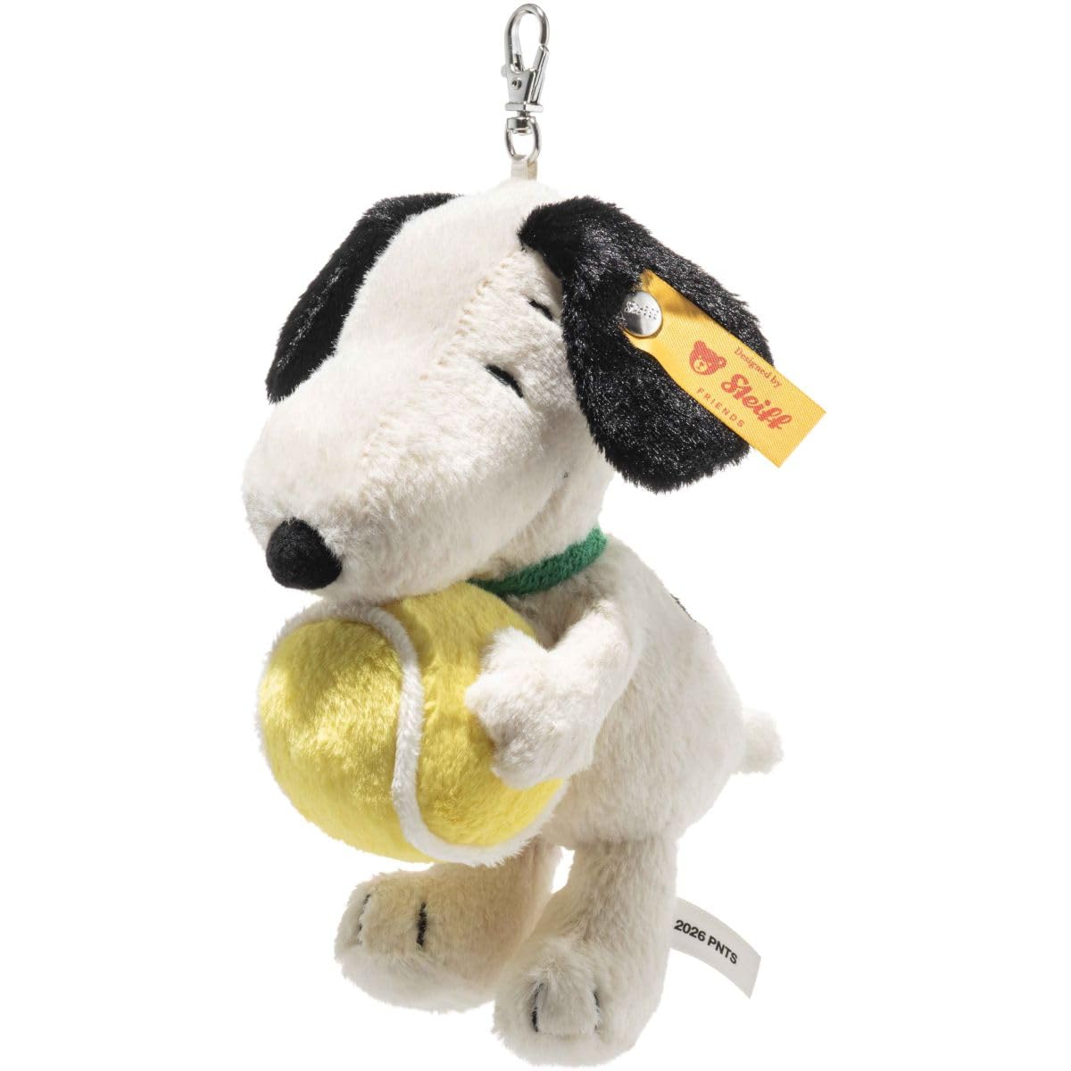 Steiff Snoopy Keychain Plush Peanuts Tennis Soft Toy Accesory 15cm 024849