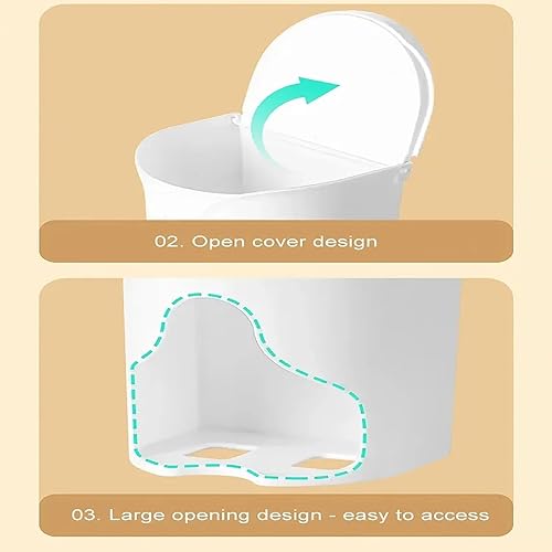 Miniatura 5 de Caja de almacenamiento de calcetines montados en la pared, caja de almacenamiento de ropa interior montada en la pared, caja de almacenamiento de