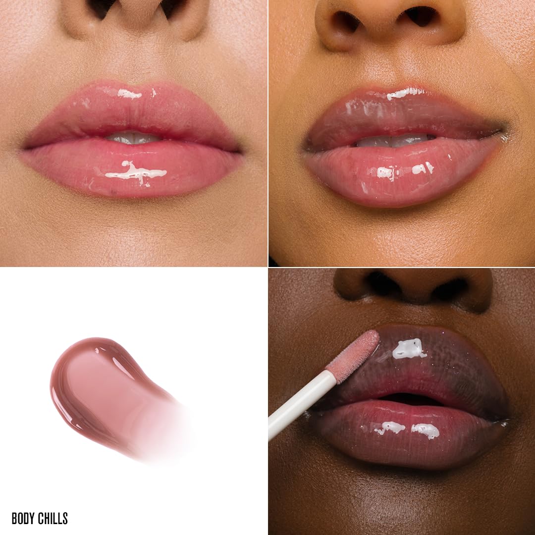 Jeffree Star Cosmetics Lip Arousal Lip Plumper, 7 Colors, 4ml/0.14 fl. Oz., with Peptides, Jojoba Oil, Avocado Oil, Vitamin E, Chili Pepper Extract, Plumping Effect (Body Chills)