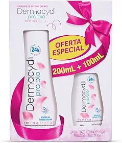 Dermacyd Sabonete Líquido Íntimo Femina 24H Kit De 2 Unidades 200 Ml + 100 Ml