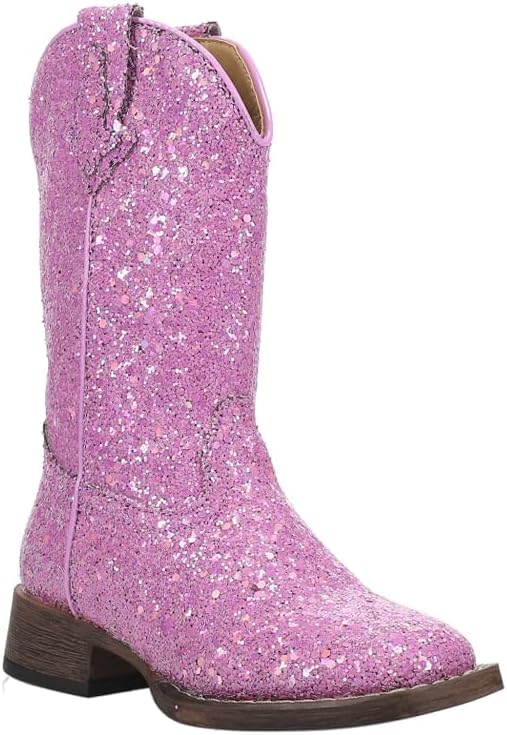 ROPER Toddler Girls Glitter Galore Square Toe Casual Boots Ankle