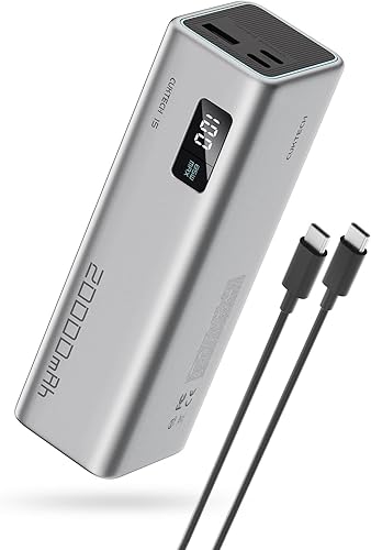 CUKTECH 15 SE Power Bank 20000mAh 65W Cargador portátil USB C de 3 puertos, cargador portátil PD 3.0 de carga rápida para iPhone 161514 Series,