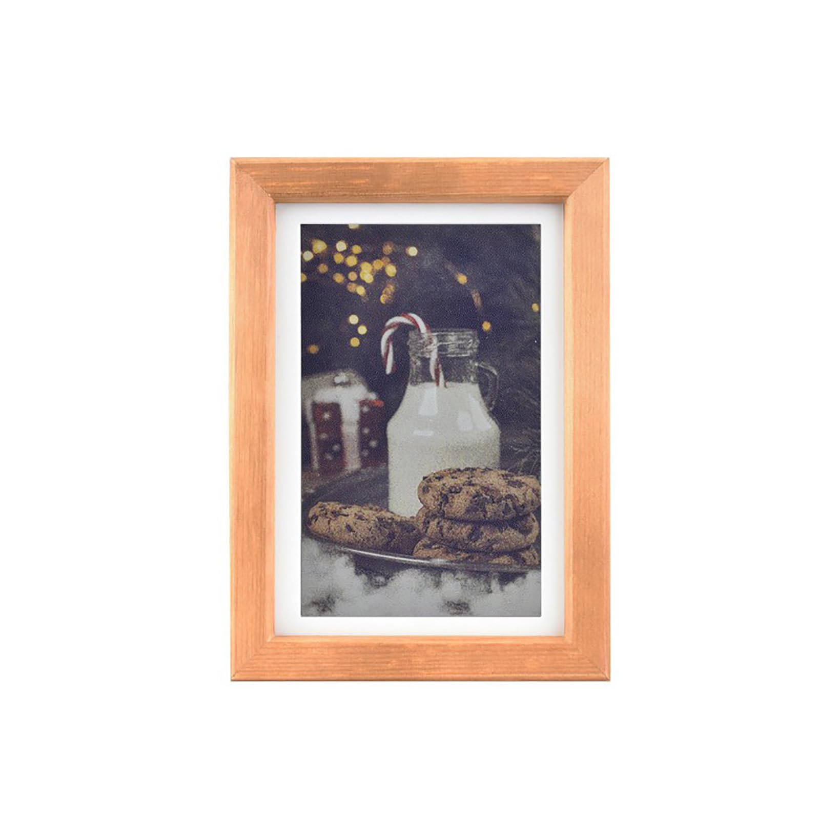 7.3Inch Full Color E-Paper Display with Solid Wood Frame, E Ink Spectra 6, 800×480 Resolution, Rotatable Stand & Wall Mount, Battery Included, Eye-Care Design
