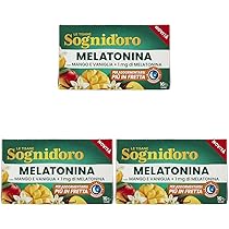 Infuso Melatonina con Mango e Vaniglia 16 filtri (Confezione da 3)