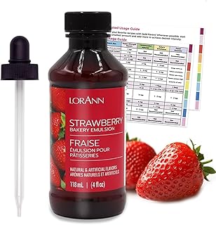 Sponsored Ad - Lorann Flavoring Extract with 4 oz Threaded Eye Dropper - Strawberry Flavor (4 oz) - Flavor-Packed Oils and...