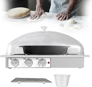 Electric Bread Dough Proofer Machine, Bread Making Tools Kit, Humidity/Temperature/Time Adjustment, Silent Fermentation, Transparent PC Cover, Independent Mechanical Knob