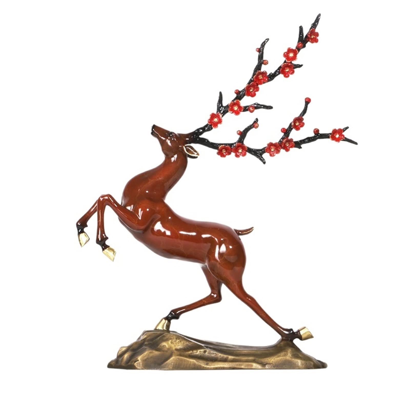 Décoration cerf en cuivre chic pour cadeau de pendaison de crémaillère