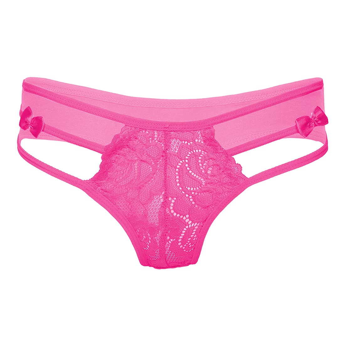 FIHAWoman's Cotton & Lace Thong Panties (Pack of 1)