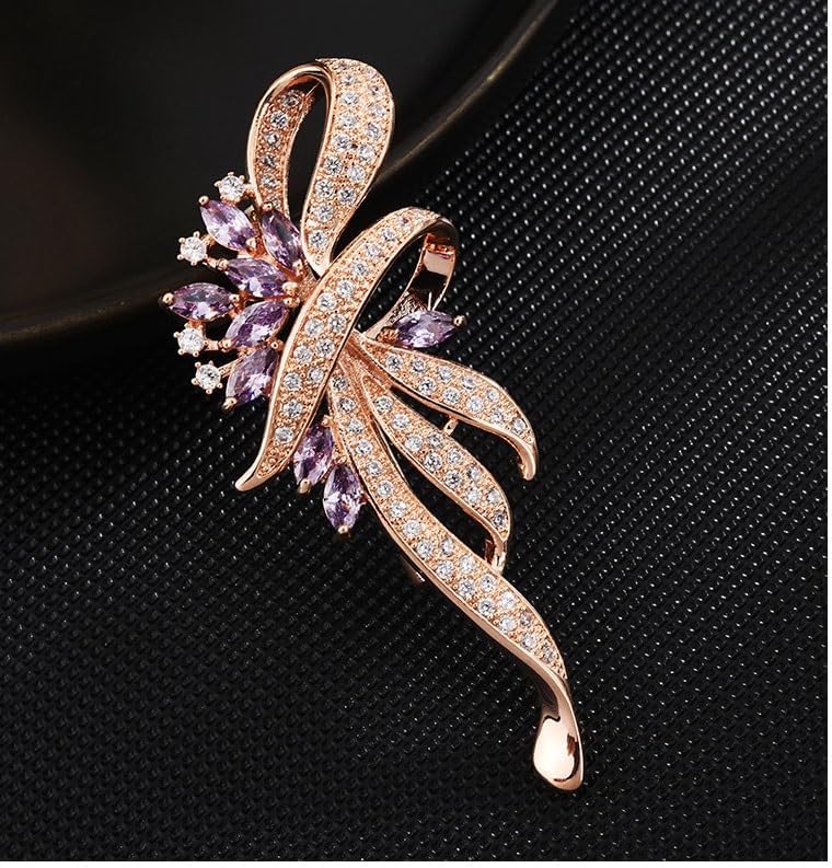 Zircon European Corsage Pin Versatile Coat Accessories