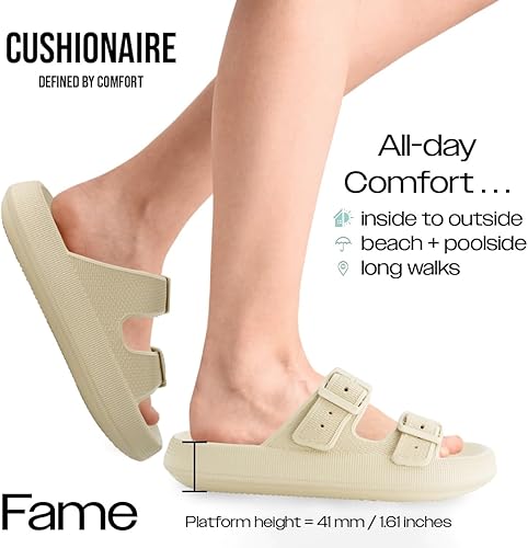 Miniatura 2 de CUSHIONAIRE Fame - Sandalia para mujer con +Comfort