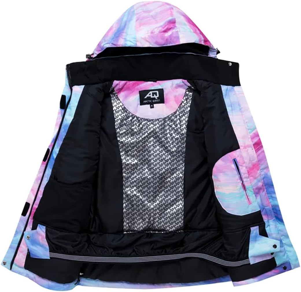 Hcclijo Women's Colorful Snow Suit Wear Snowboard Clothing Waterproof Costumes Outdoor Ski Jacket Strap Pants