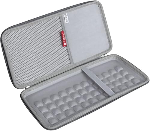 Miniatura 3 de Hermitshell Estuche rígido de viaje para teclado Bluetooth inalámbrico Apple MC184LLB (nailon, gris)