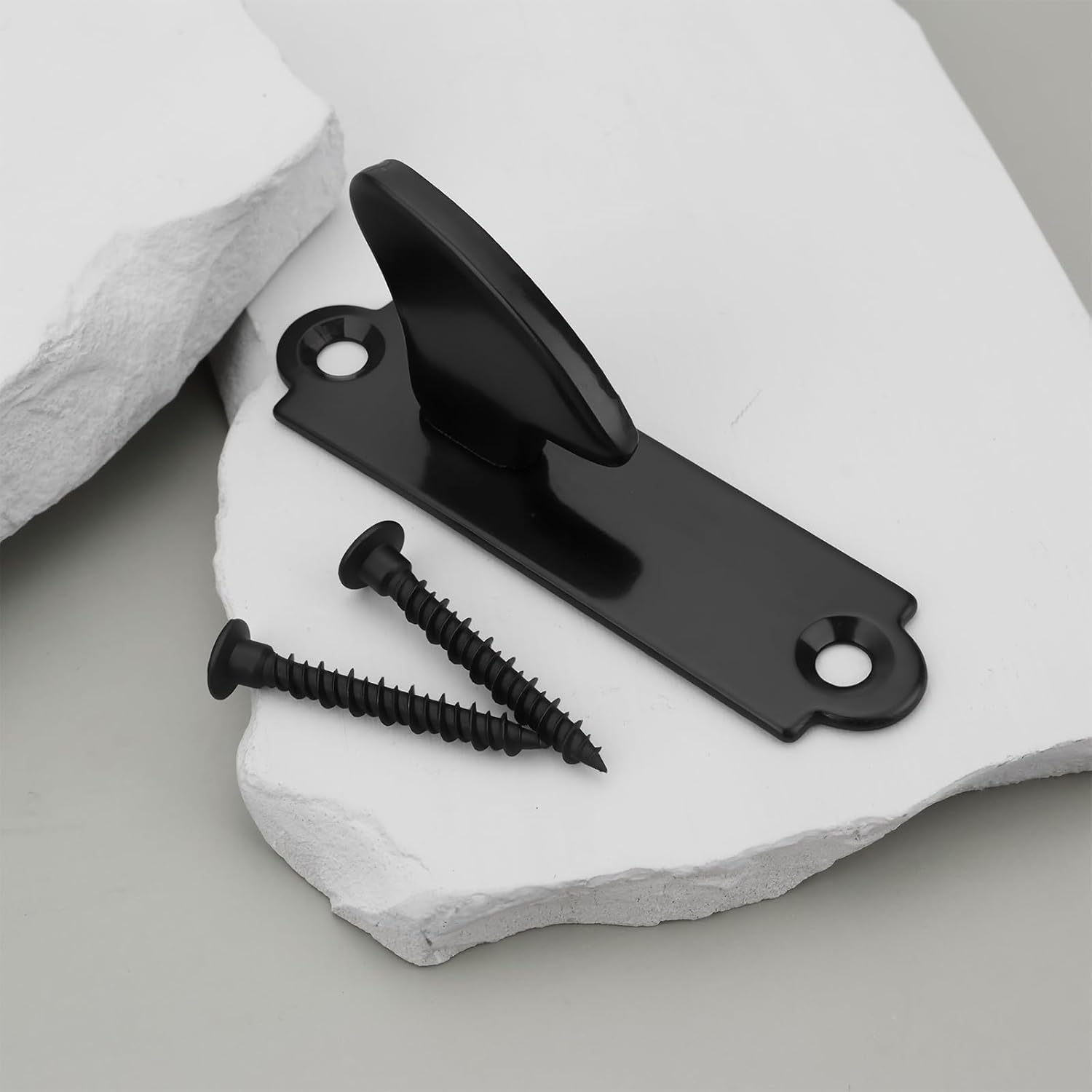 2Pcs Gate Catch Latch Keep Door Strike Plate with Screws Hole Spacing 62mm Compatible with Suffolk Latch Keep
