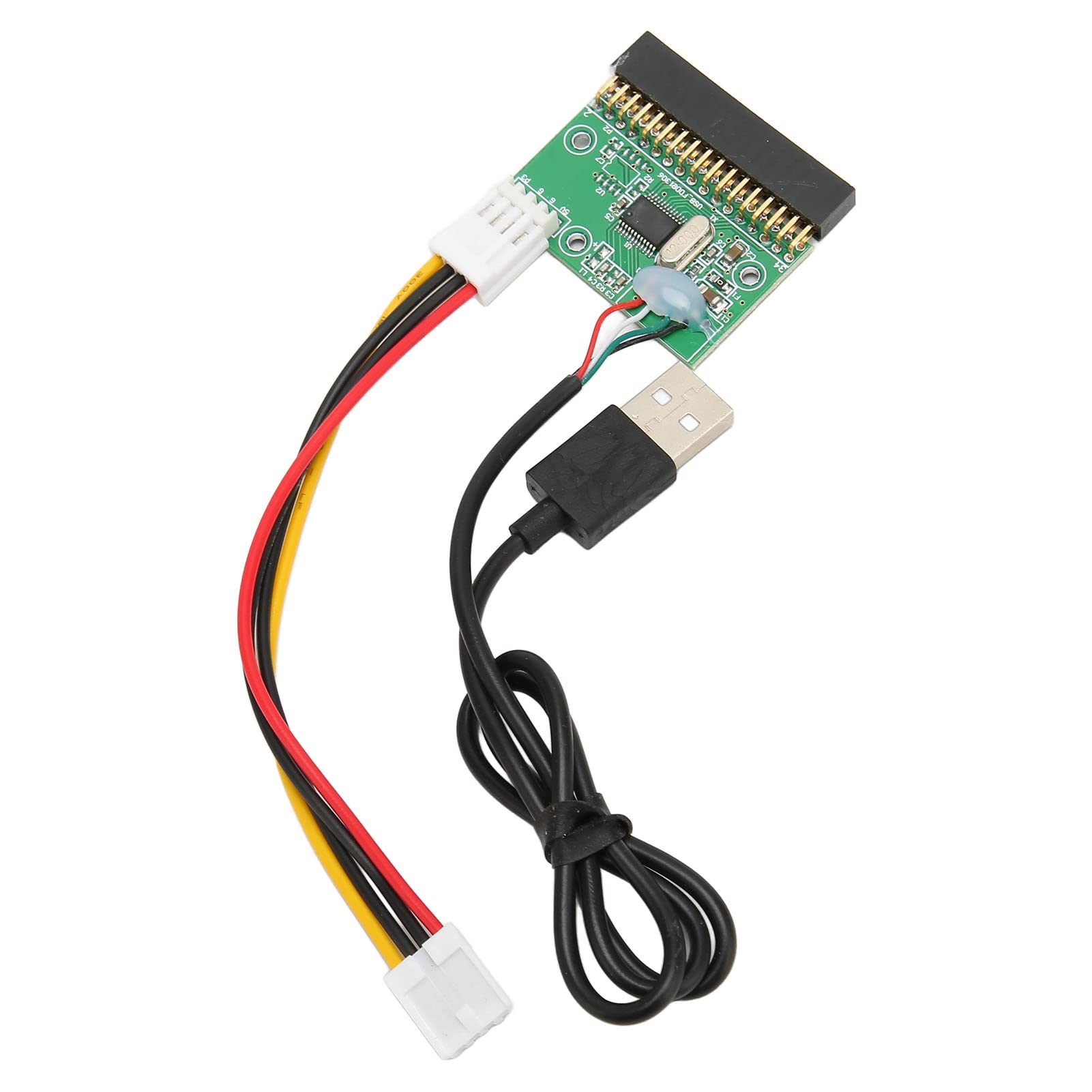 Naroote Unità Floppy USB, Lettore di Floppy Disk Unità Floppy Adattatore Cavo da 34 PIN a USB con Adattatore Cavo da 34 PIN a USB per unità Floppy da 1,44 MB