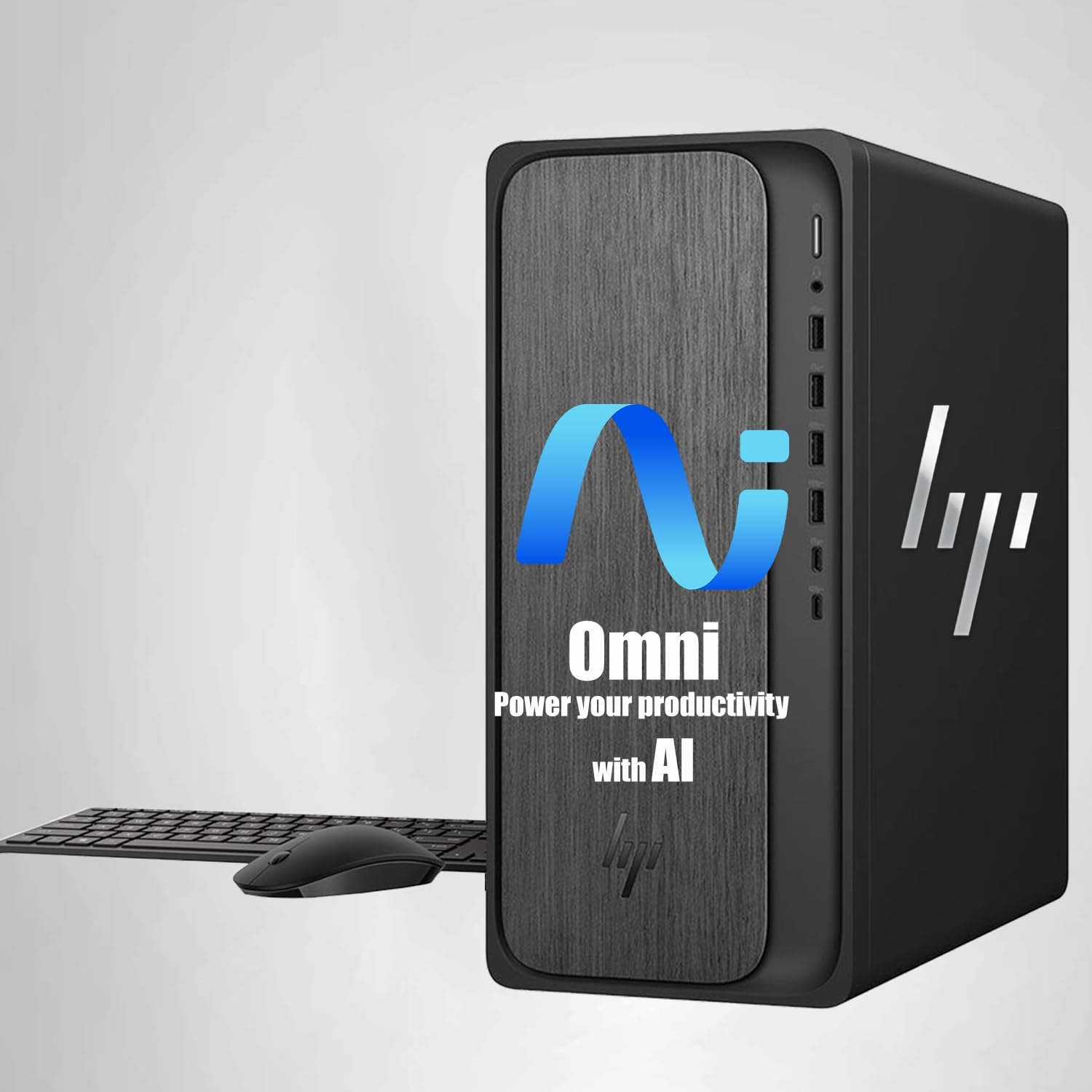 HP OmniDesk Desktop Computer PC | AMD Ryzen 5 8500G (6 Cores, Up to 5GHz) | 32GB DDR5 RAM, 1TB SSD | AMD Radeon 740M Graphics | WiFi 6, Bluetooth 5.4 | Multi-Display Support (Up to 4) | Windows 11