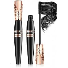 Waterproof Mascara for Oily Skin, Volumizing Lengthening Quick Dry | Smudge-proof and sweat-resistant for clump-free lashes with easy removal and reliable All Day Wear