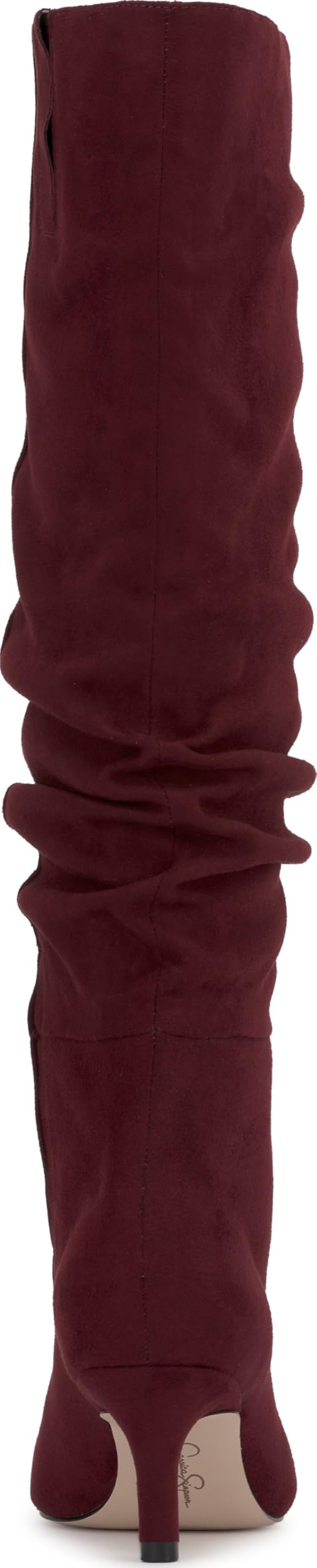 Jessica Simpson Naevy Kitten Heel Slouch Boot, Dark Cherry, 6.5 by Jessica Simpson - Used condition - Image 3