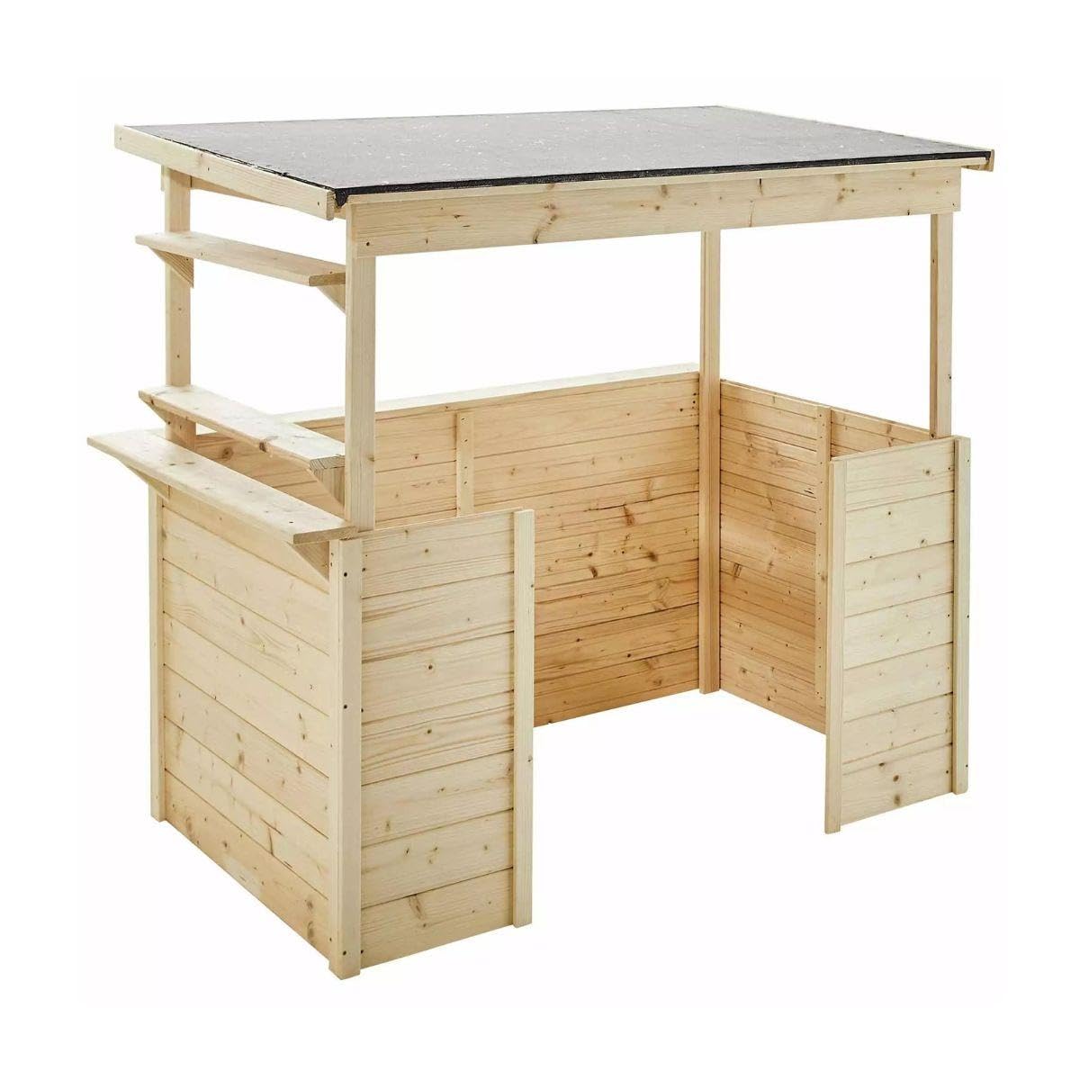 Soulet Playa Children’s Market Stall 4 × 3 m – Wooden Outdoor Market Booth Playhouse for Kids | Ideal Birthday & Christmas Garden Gift