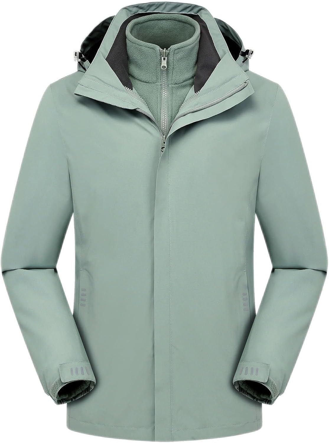 Women's Ski Jacket 3 in 1 Hooded Waterproof Windproof Winter Jacket Fleece Jacket Raincoat Snowboard Mountain Coat