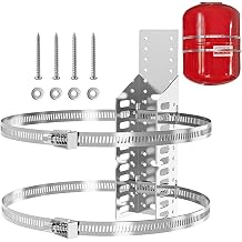 Expansion Tank Mounting Bracket Metal Street Sign Mounting Hardware | Thermal Expansion Tank Holder Larger Pole Sign Mounts 2 Earthquake Straps Included for Hot Water Heater Expansion