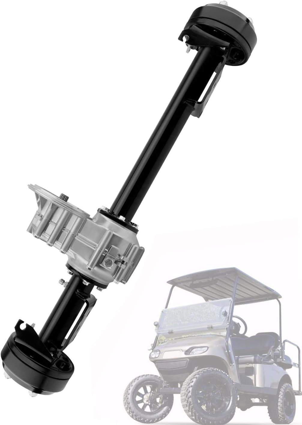 73500-G01, Rear Axle Assembly, Compatible with EZGO Golf Cart 1996-2022 TXT, 1994-1999 Medalist, 1998-2001 Workhorse 800, 2011-2012 ST Sport, 2004-2018 Cushman Hauler 800, MPT 800, w/ Brake Drum