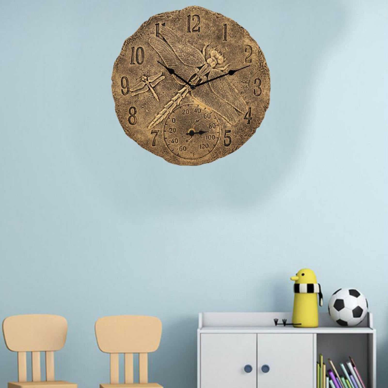 Orologio da parete da giardino in resina impermeabile/Orologio creativo in
