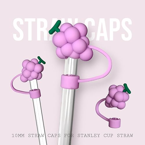 Miniatura 11 de 4 tapas de paja de 0.394 in para vasos, puntas de popote de silicona para popotes Stanley Cup – Accesorios para vasos Stanley Cup Verde