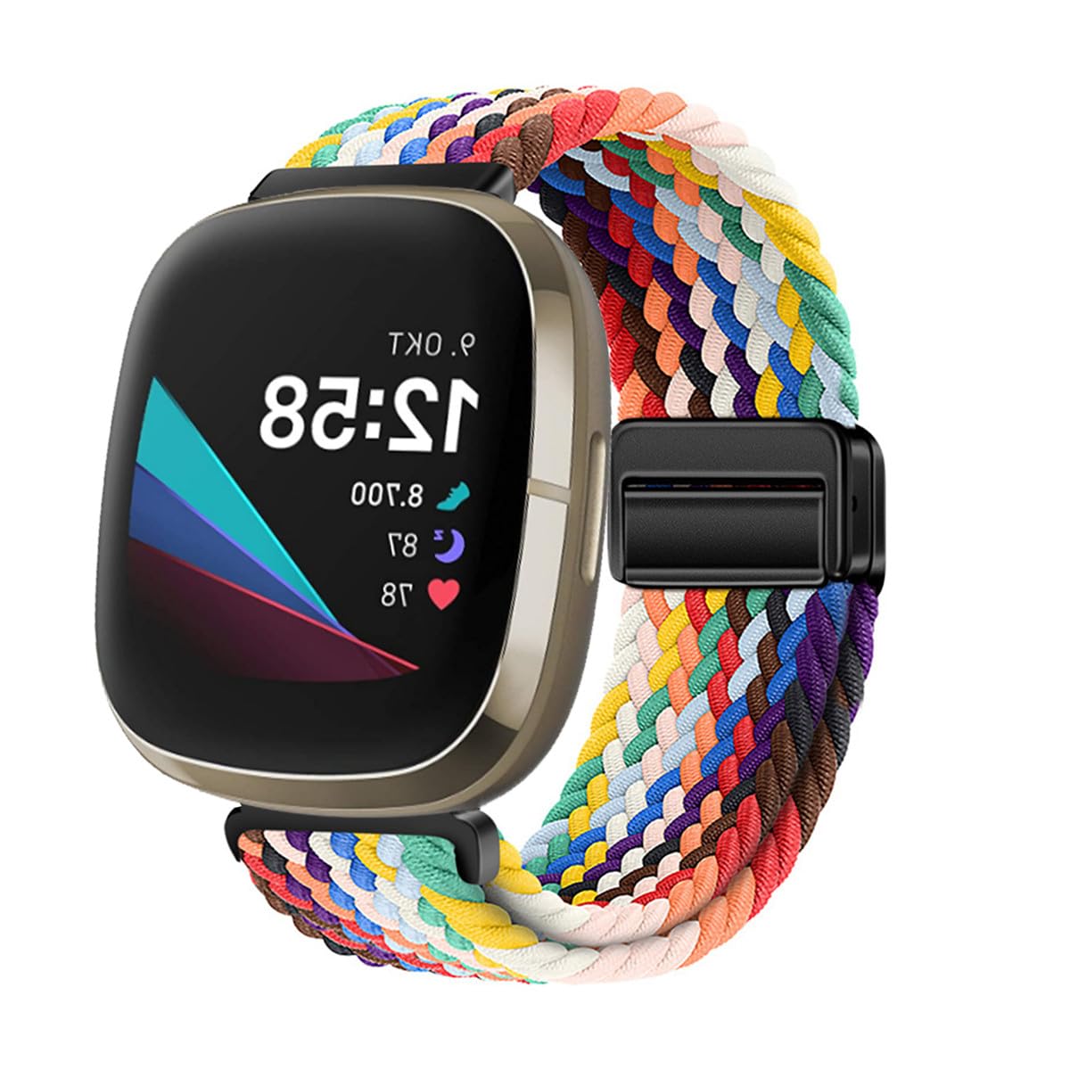 Sportarmband Für Fitbit Versa 4/3 & Sense 2/1 – Elastisches Silikon-Armband Für Damen & Herren | Wasserfest & Farbenfroh