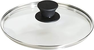 Lodge Round Tempered Glass Lid - Versatile Glass Lid for 8 Inch Skillets and Pans - Dishwasher Safe and Oven Safe up to 400°- 8 Inch