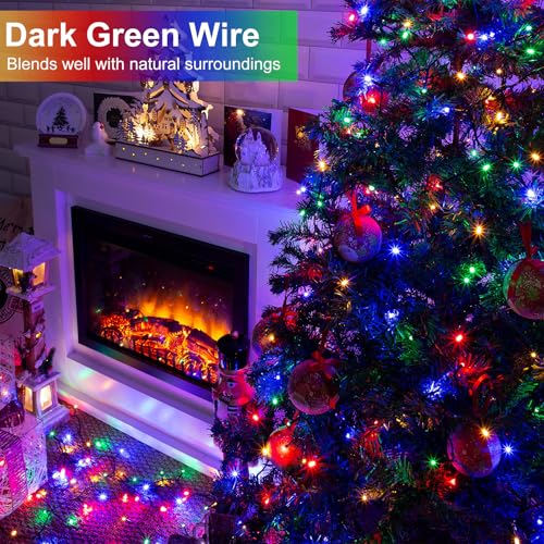 XmasBokeh Fairy Lights Plug in 20m 200 LED Multicolor String Lights with Remote Control Timer Mains Powered 8 Modes Memory Indoor Outdoor Christmas Lights for Bedroom Garden - Image 2