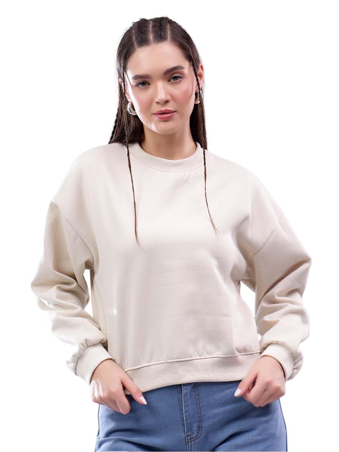 kotty Women's Zipper Closure Fleece Sweatshirt Stylish Comfort-picture-22