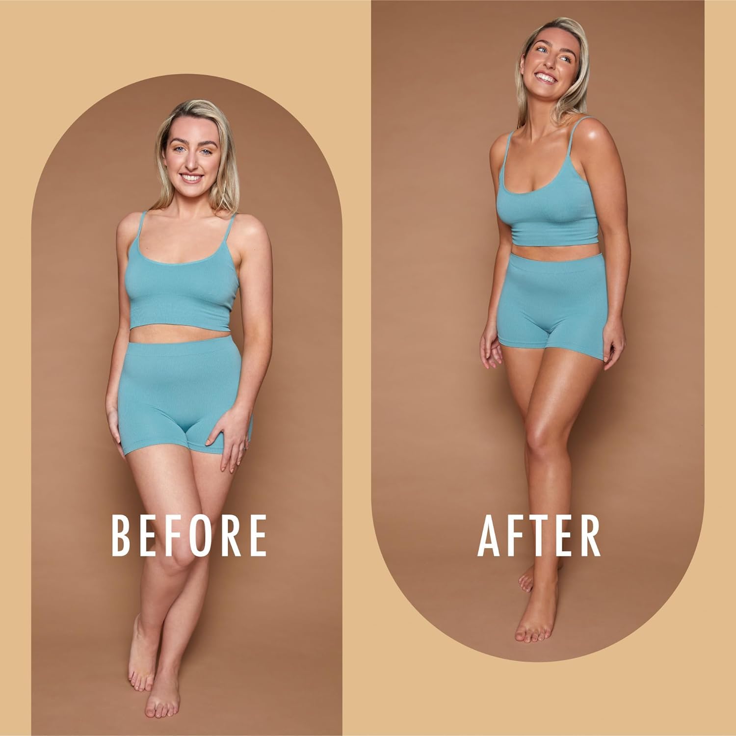 St. Moriz Professional Clear Medium to Dark Self Tanner Mousse & Velvet Tanning Mitt Bundle - Clear Self Tanning Foam for a Natural Looking Fake Tan, with Aloe Vera & Vitamin E (6.76 Fl Oz) - Image 3