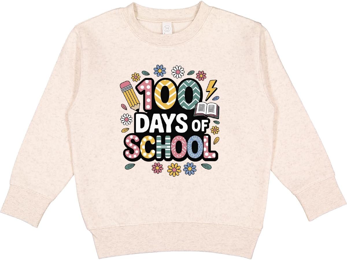 inktastic 100 Days Of School Toddler Sweatshirt