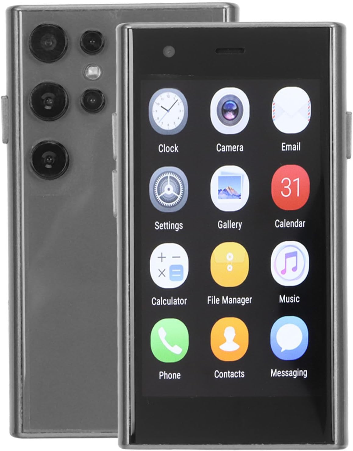 Small Mini Smartphone, for S23 Pro 3G Cellphone, Ultra Thin Mobile Phone, 3in Display, 2GB 16GB ROM, 2MP 5MP Camera, for Android 8.1 System (Black)