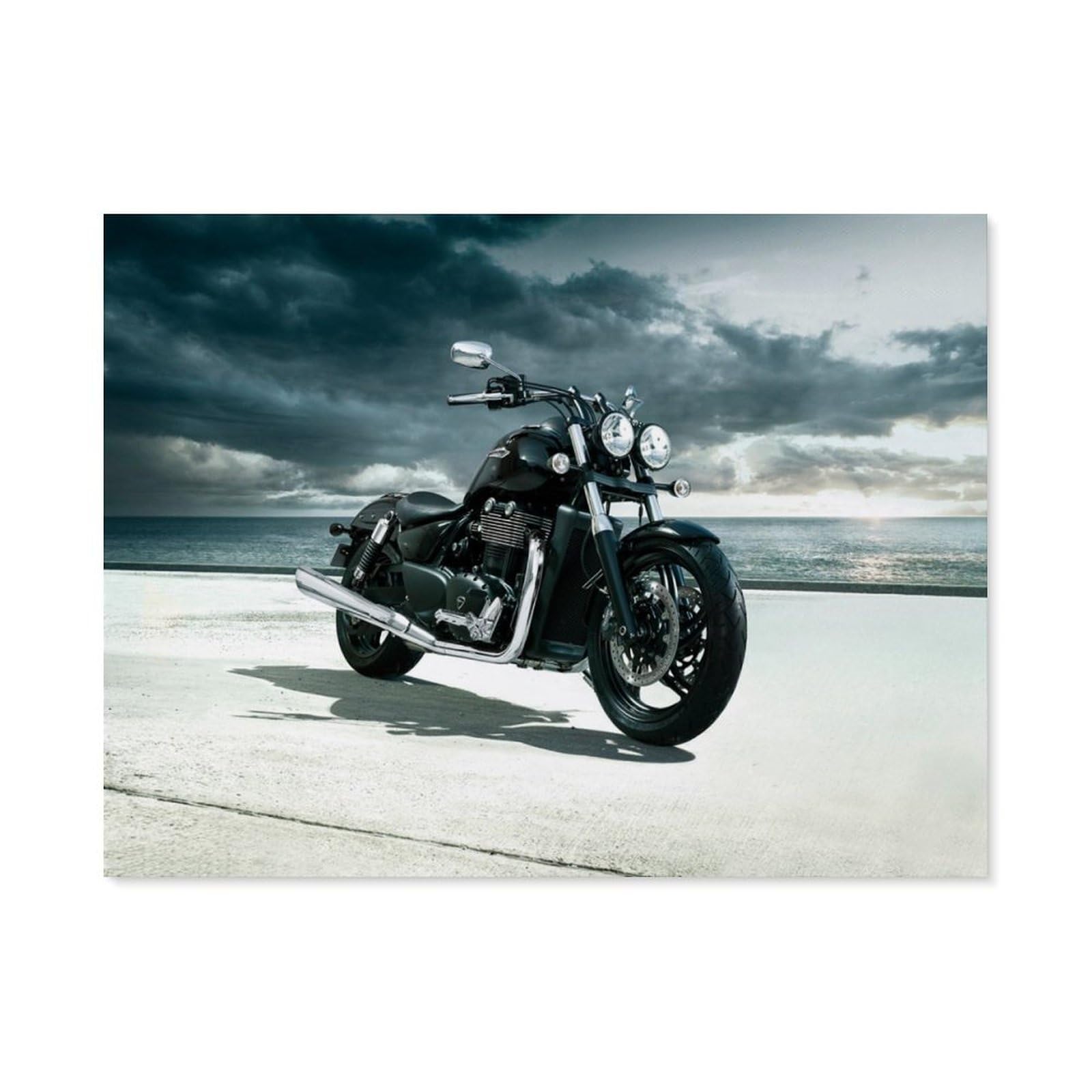 Beayodkp A17 Paint By Numbers，Motorcycle，Diy Paint By Numbers Kits For Adults Kids,Canvas Oil Painting With Brushes And Acrylic Pigment Paint By Numbers Arts Craft For Home Wall Decor(30X40cm) -I24
