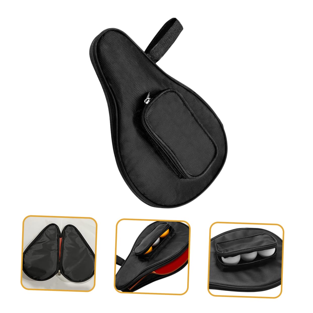 UPKOCH per Racchette Pong Custodia Portatile con Zip per Amanti Del Tennis Tavolo e Facile per Sportivi