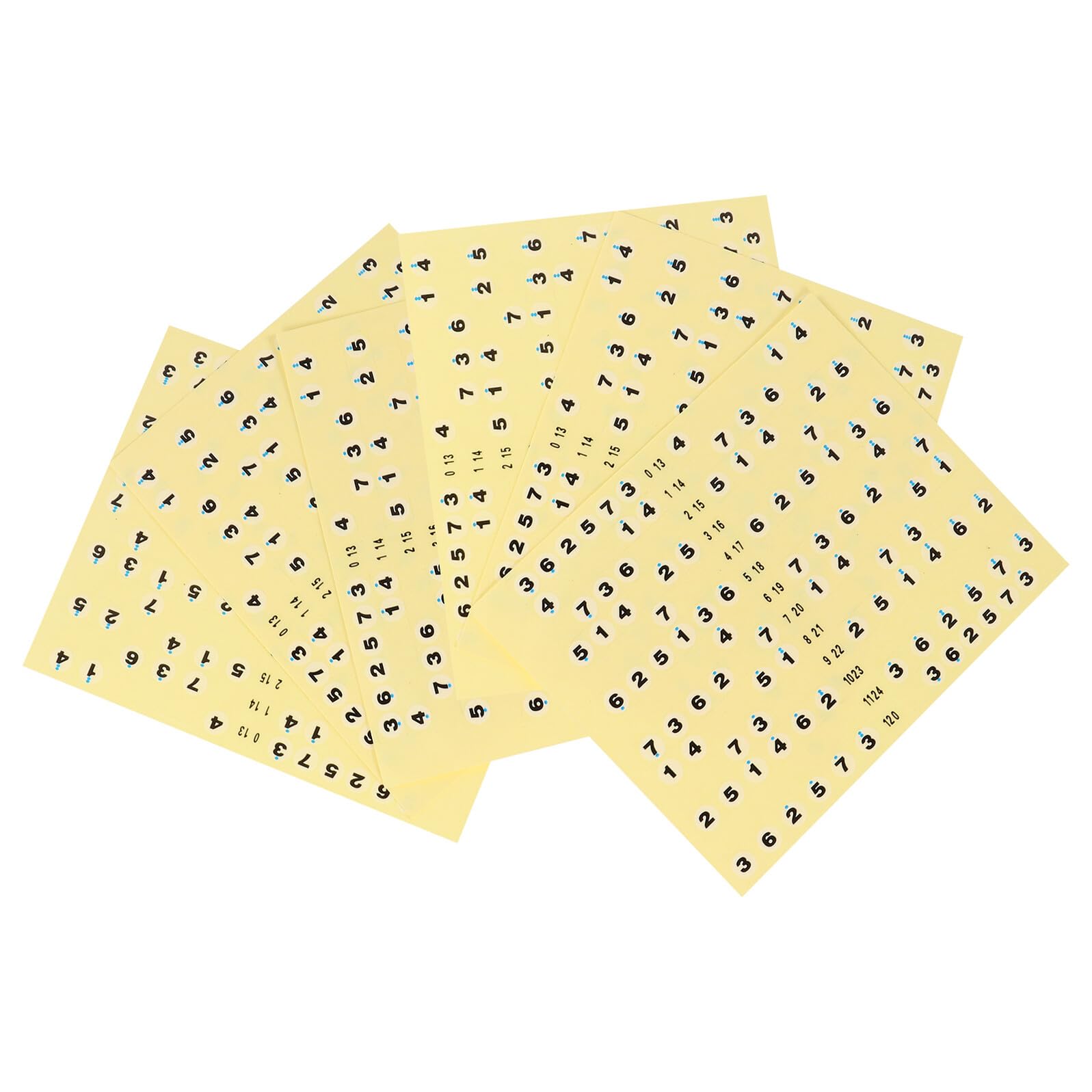 ERINGOGO Lot de 7 Autocollants Adhésifs Jaunes pour Touche de Guitare, Facile à Retirer, Aide à Maîtriser le Manche Design Professionnel et Pratique