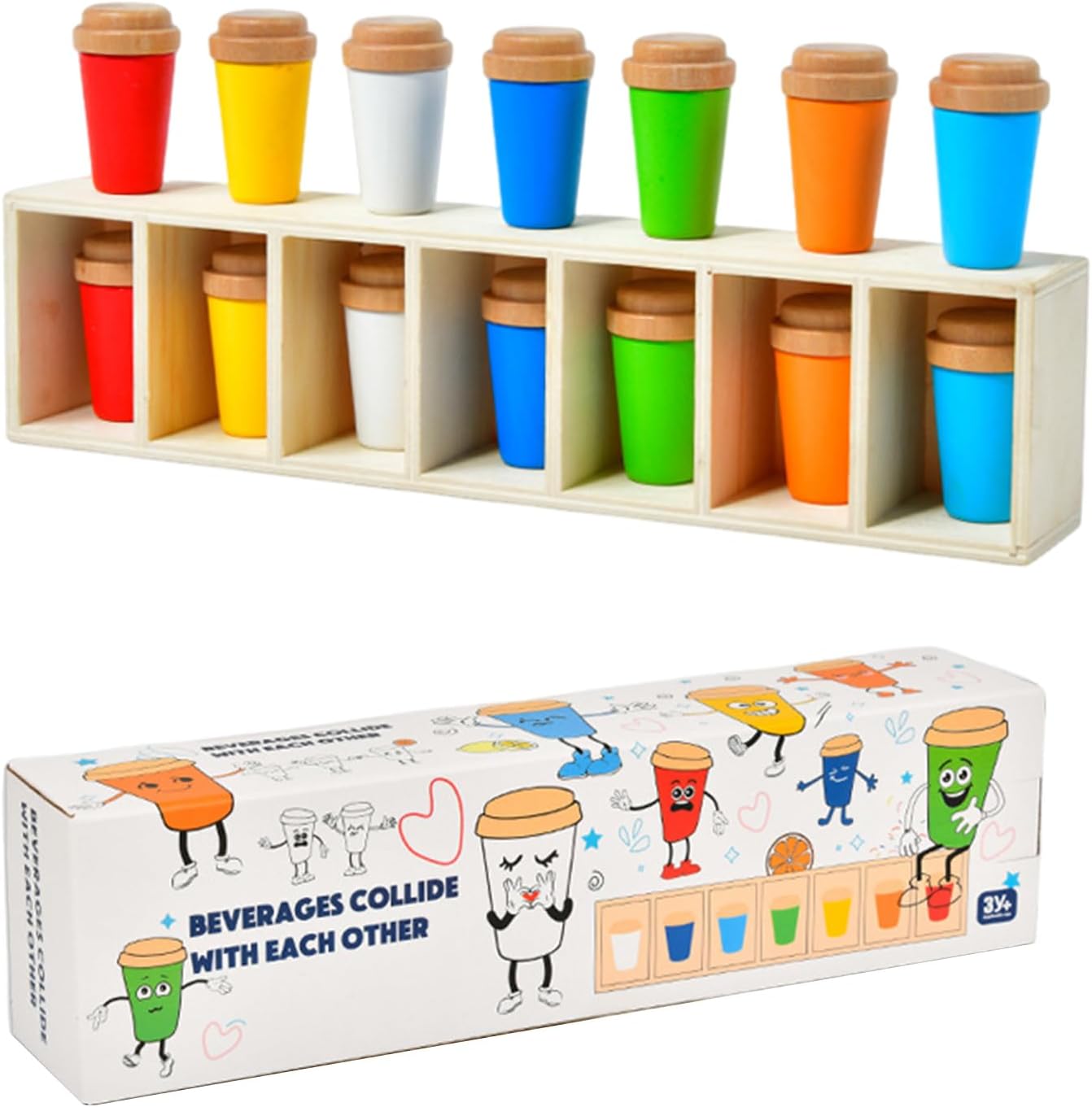 Matching Game | Bottle Game - Educational Board Toy Learning Activity for Kids Boys Girls Children Adults Classroom Birthday Party Picnic Family Backyard